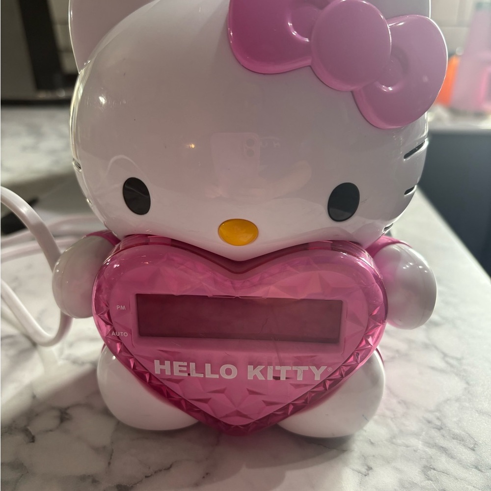 Hello Kitty Pink Digital Alarm Clock